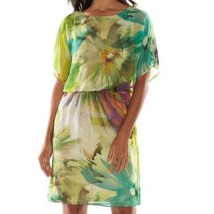 Ronnie Nicole Floral blousen top dress SZ 14, NWT